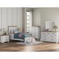 Ashley Savonport Twin Storage Panel Bed in White and Brown, , large