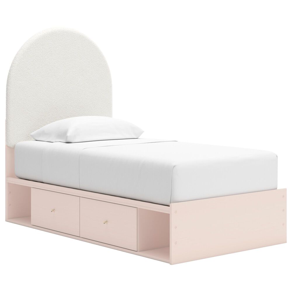 Ashley Wistenpine Twin Upholstered Panel Bed with 2 Storage Units, , large