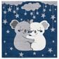 Safavieh Carousel Animals 5"3" Square Navy and Grey Kids  Area Rug, , large