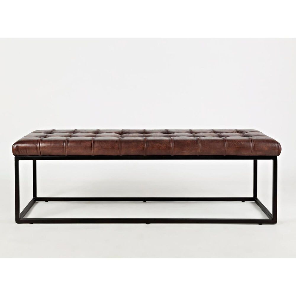 37B Global Archive Leather Bench, , large