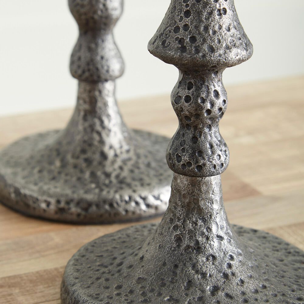 Ashley Eravell 3-Piece Candle Holder Set in Antiqued Pewter, , large