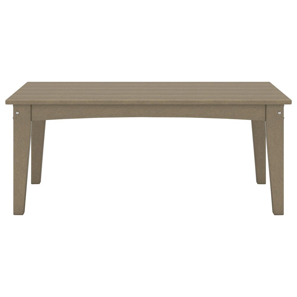 Ashley Hyland Wave Patio Rectangular Coffee Table in Driftwood, , large