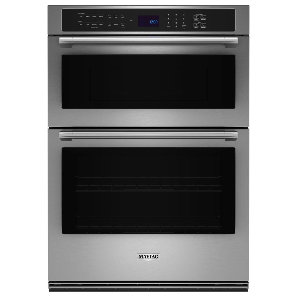 Maytag 30" Electric Wall Oven Microwave Combo with Air Fry in Fingerprint Resistant Stainless Steel, , large