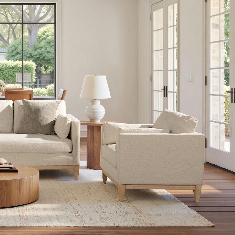 Jennifer Taylor Home Knox Accent Arm Chair in Flax White, , large