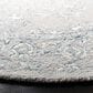 Safavieh Micro-Loop MLP504F 7" Round Light Grey and Ivory Area Rug, , large