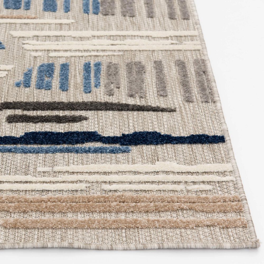Central Oriental Fontana Hadrian 7&#39;10&quot; x 10&#39;10&quot; Gray Area Rug, , large