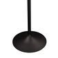 Leisuremod LeisureMod Verve Collection Modern Bar Height Table Black Base with 27 Square Marbleized White Laminated  Top, , large
