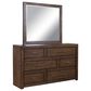 Riva Ridge Modern Loft 4 Piece King Panel Bedroom Set in Brownstone, , large