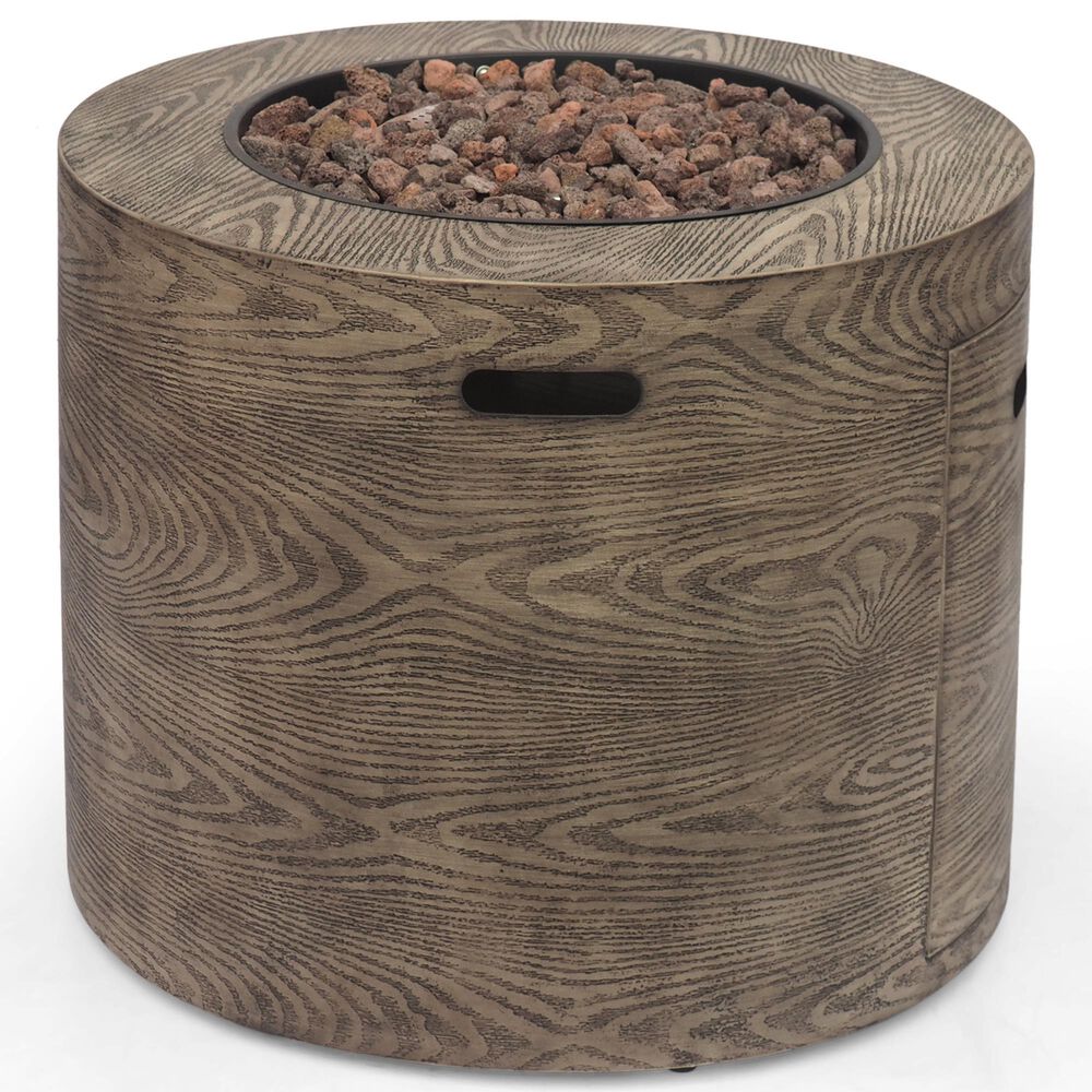 Noble House Senoia 40000 BTU Round Firepit in Brown, , large