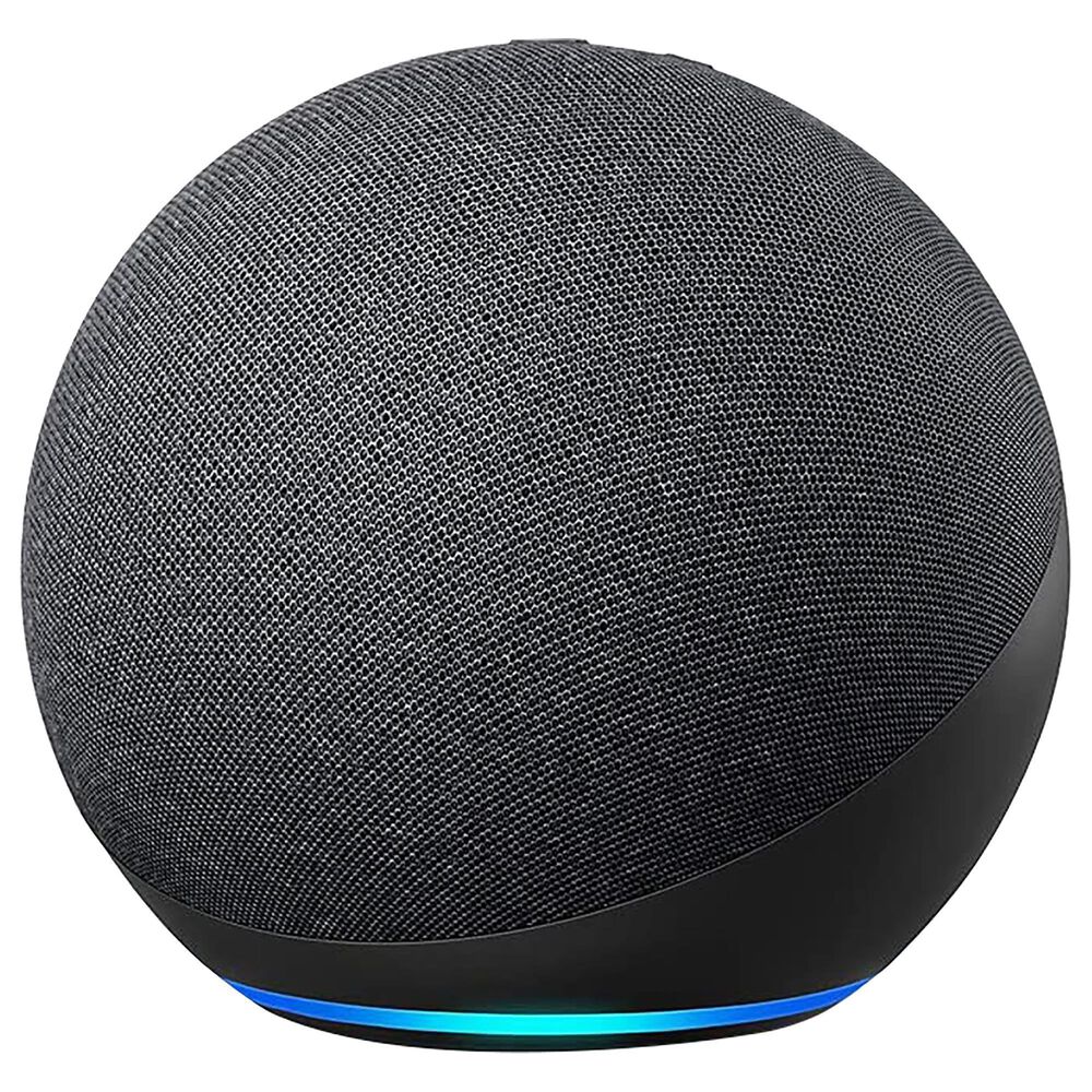 Amazon Echo 4th Gen in Charcoal + Ring A19 Smart Bulb, , large