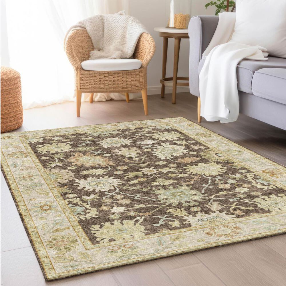 Dalyn Rug Company Hatay HY2 5&#39; x 7&#39;6&quot; Chocolate Area Rug, , large