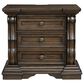 Millenium Maylee King Upholstered Bed and Two Nightstands in Dark Brown, , large