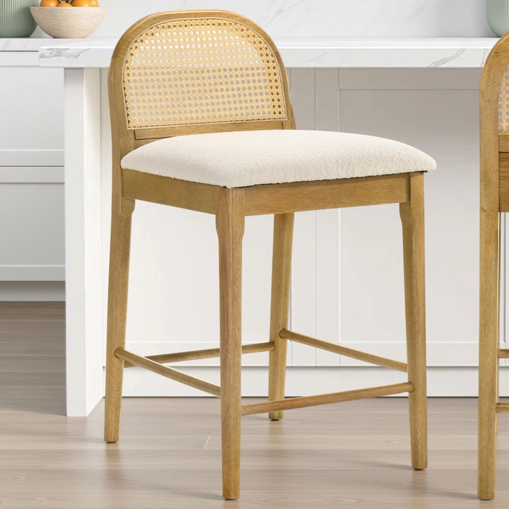 Armen Living Lucio Counter Height Stool in Amber Glow, , large