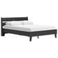 Ashley Socalle Queen Platform Bed in Matte Black, , large