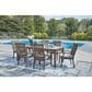 Ashley Rainier Ranch Rectangular Dining Table in Brown and Beige - Table Only, , large
