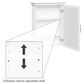 RiverRidge Home Somerset Wall Cabinet with Mirror in White, , large