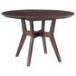 FURNITURE CONNECTION Fall River and Castor 4-Piece Round Dinning Set in Black Walnut, , large