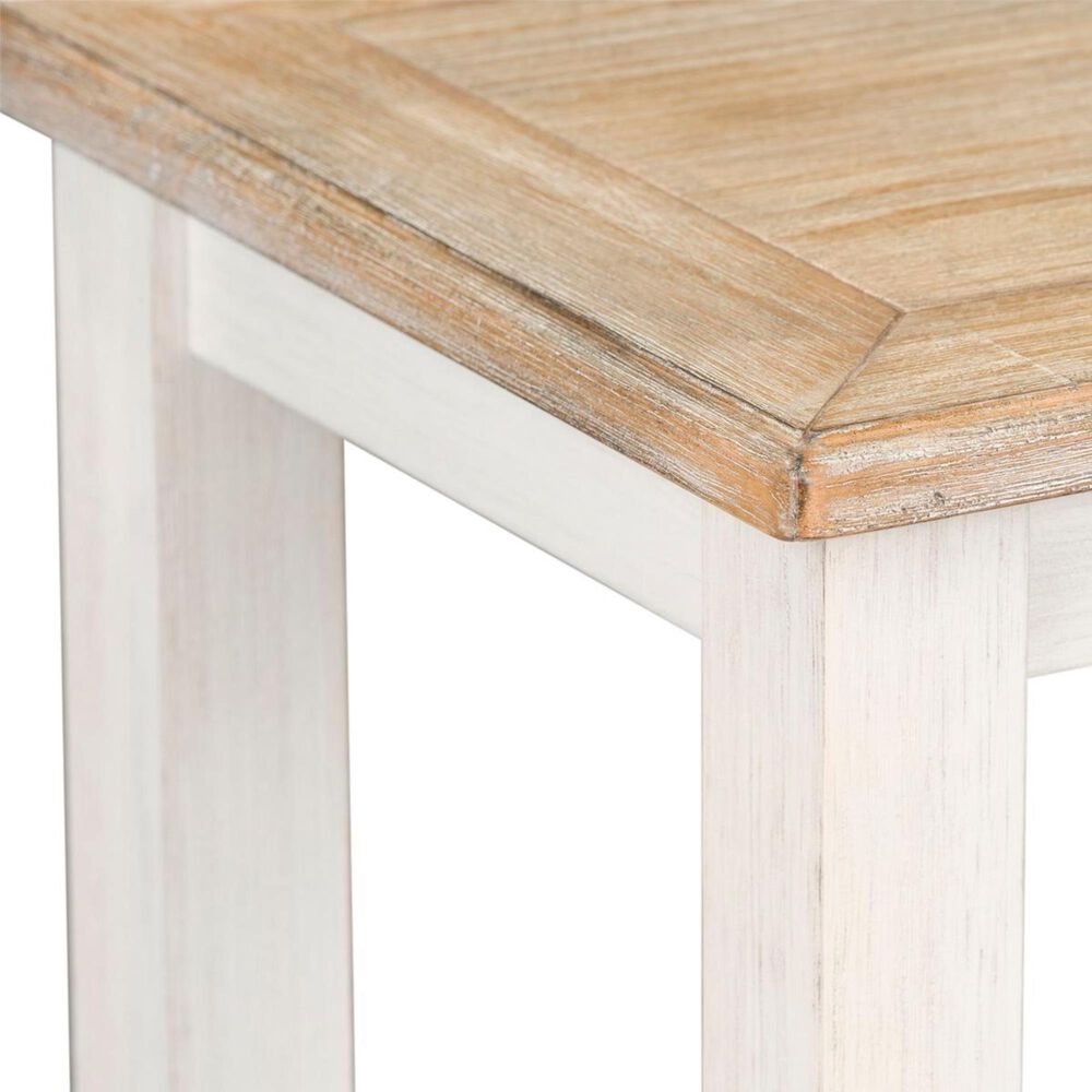 Belle Furnishings Summerhill Sofa Table in Soft White Wash, , large