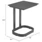 Zuo Modern Friss Patio End Table in Black, , large