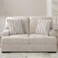 Ashley High Profile Stationary Loveseat in Taupe, , large