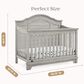 Delta Children Asher 6-In-1 Convertible Crib in Rustic Mist, , large