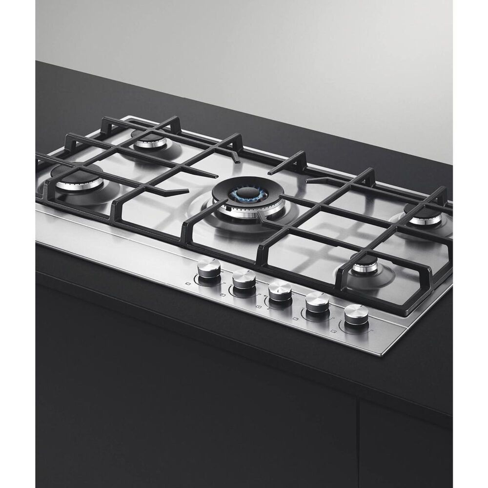 Fisher and Paykel 36&quot; Liquid Propane Cooktop with 5-Burner in Stainless Steel, , large