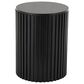 Maple and Jade Ribbed Storage End Table with Slatted Base in Black, , large