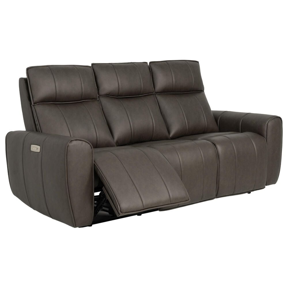 Aurora Furnishings Power Headrest Reclining Sofa in Dallas Espresso, , large