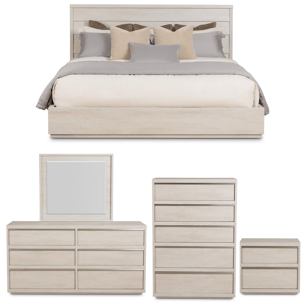 Loft District Moda 5-Piece King Bedroom Set in Beechwood, , large