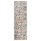 Surya Presidential PDT-2305 3"3" x 10" Blue, Gray and Orange Runner, , large