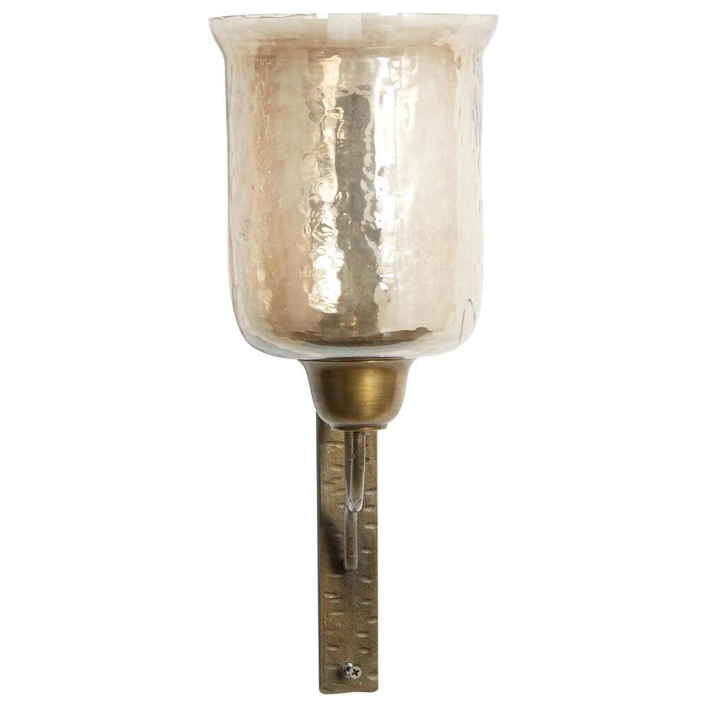 Maple and Jade Handmade Pillar Indoor/Outdoor Wall Sconce in Matte Bronze, , large
