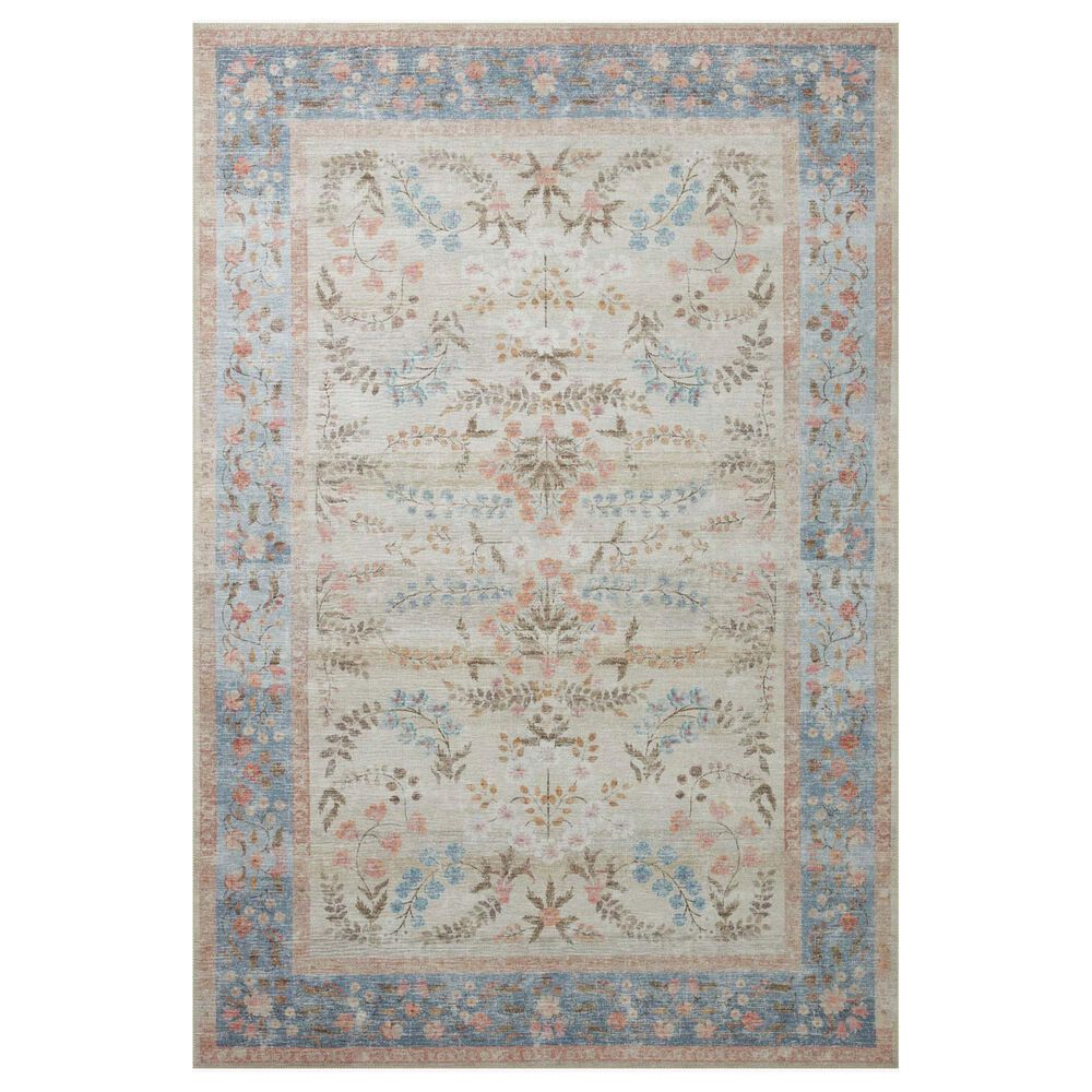 Rifle Paper Co. Palais 2"3" x 3"9" Light Blue Area Rug, , large