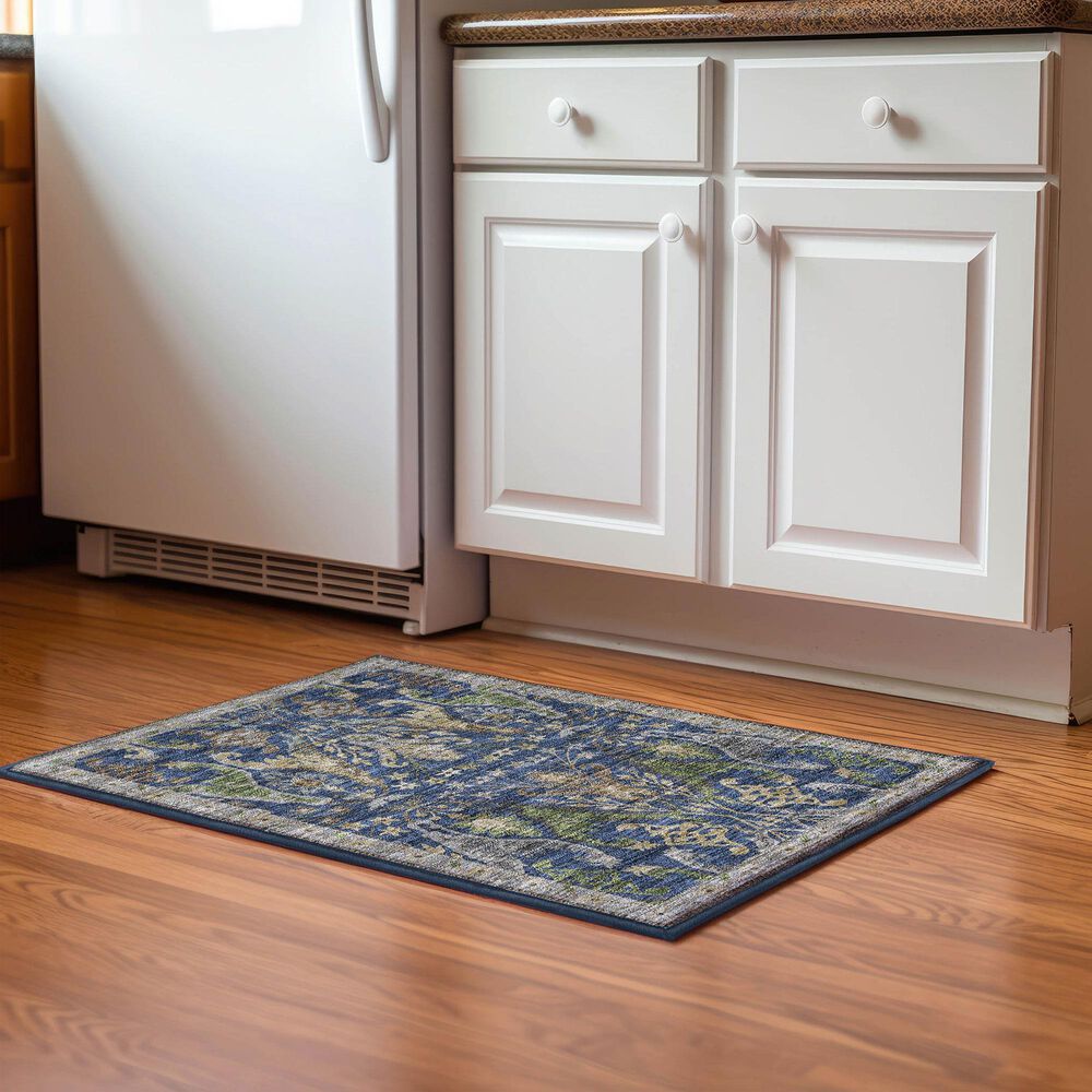 Dalyn Rug Company Hatay HY6 1&#39;8&quot; x 2&#39;6&quot; Navy Area Rug, , large