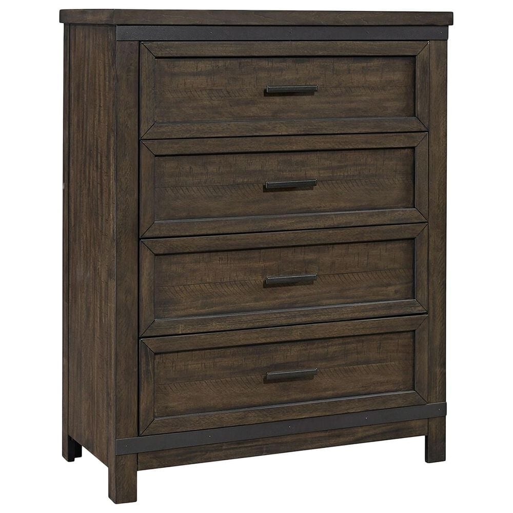 Belle Furnishings Thornwood Hills 4 Drawer Chest in Rock Beaten Gray, , large