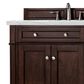 James Martin Vanities Brittany 72" Double Bathroom Vanity in Burnished Mahogany with 3 cm Parisien Bleu Silestone Top, Rectangular Sinks and FreePower Wireless Charger, , large