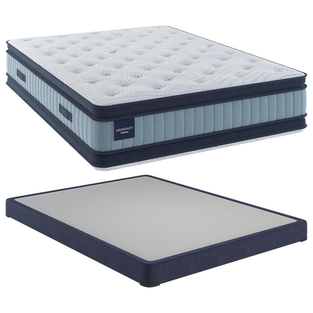 Dreamfinity Fliprest Soft Pillow Top Full Mattress with Low Profile Box Spring, , large