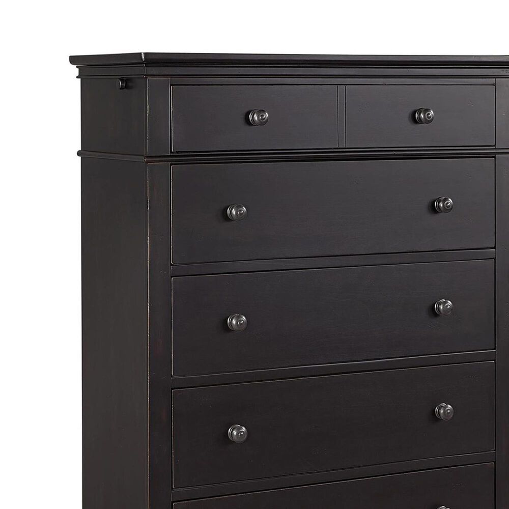 Riva Ridge Oxford 5-Drawer Chest in Black, , large