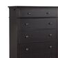 Riva Ridge Oxford 5-Drawer Chest in Black, , large