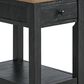 Forma & Co Napa Chairside Table in Distressed Black and Driftwood, , large