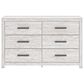 Ashley Cayboni 6-Drawer Dresser in Whitewash, , large