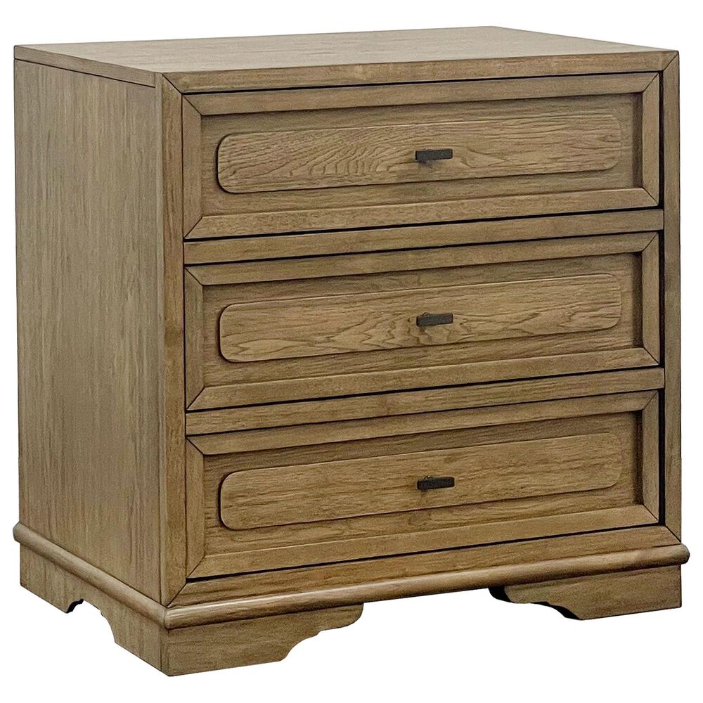 Sterling Timber Tarrington 3-Drawer Nightstand in Almond, , large