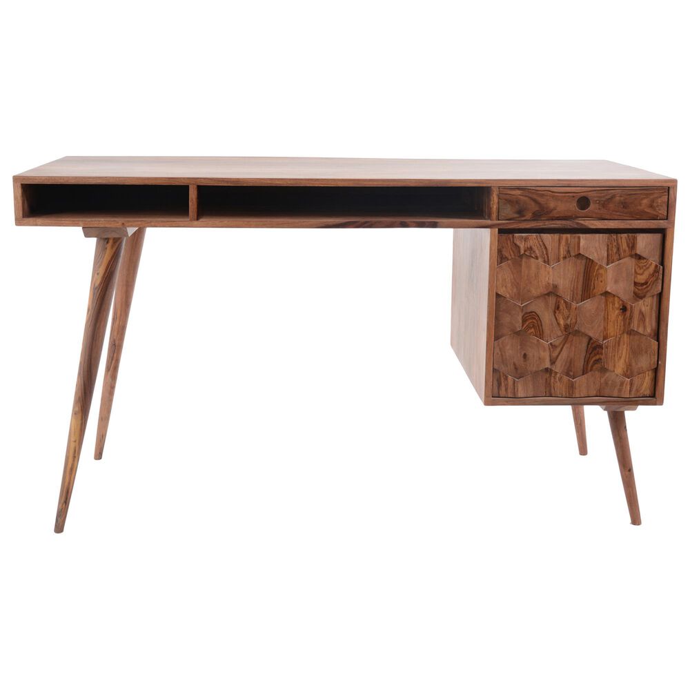 Moe&#39;s Home Collection O2 Sheesham Wood Desk in Natural, , large