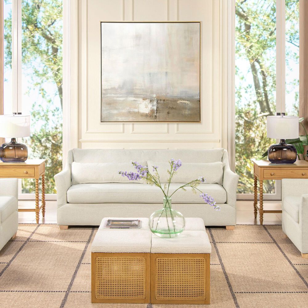 Jennifer Taylor Home Ada Stationary Sofa in Flax White, , large