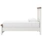 Ashley Rustic Twin Panel Bed in White and Brown, , large