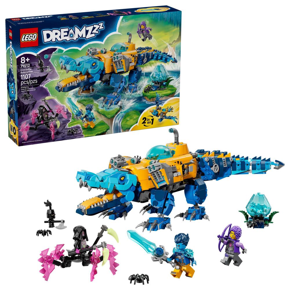 LEGO DREAMZzz Crocodile Submarine Building Set, , large