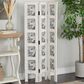 Maple and Jade Farmhouse Room Divider Screen in Distressed White, , large