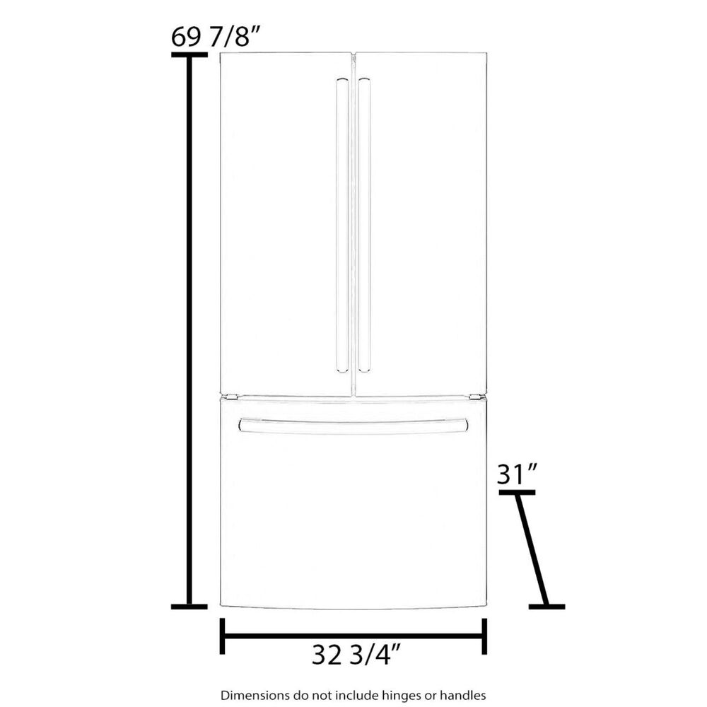 GE Appliances 18.6 Cu. Ft. Counter-Depth French-Door Refrigerator in Black, , large