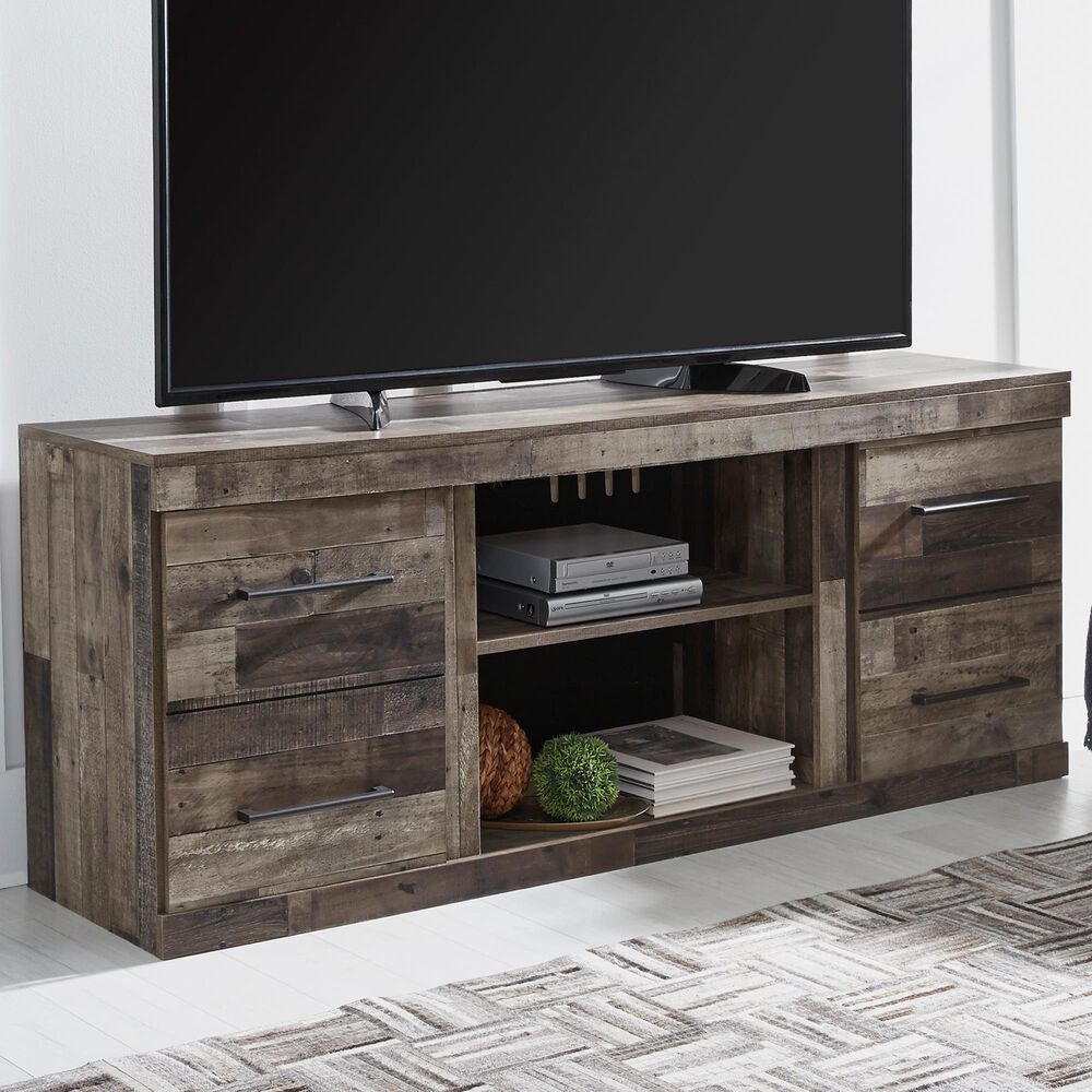 Signature Design by Ashley Derekson TV Stand in Multi Gray with