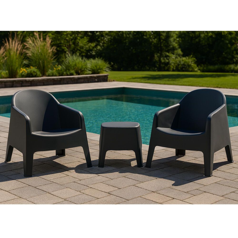 Zentro Living Milane Relax Lounge Chair in Charcoal, , large