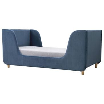 Baby Appleseed Bodhi Toddler Bed in Dusk Blue Velvet, , large